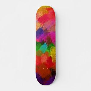 Abstract Painting Colours #3 Skateboard