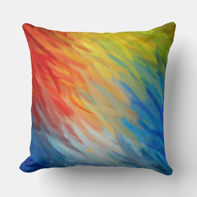 Abstract Painting Colours #73 Cushion (Front)