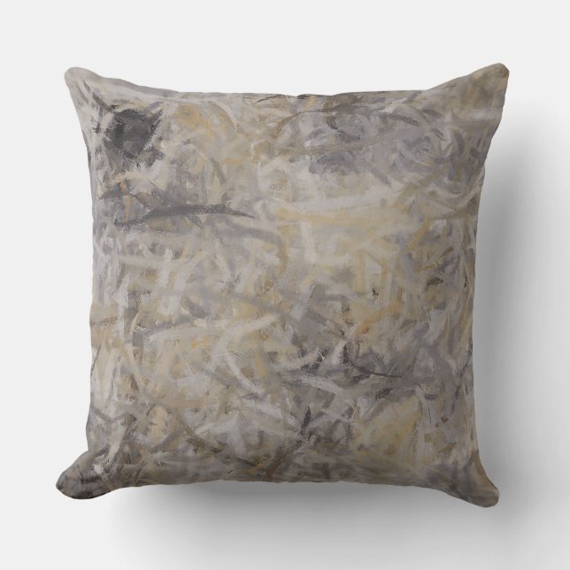 Abstract Painting Colours Cushion (Front)
