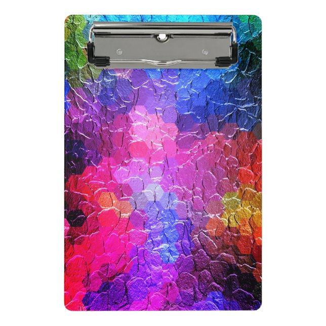 Abstract Painting | Dynamic Colourful Mini Clipboard (Front)