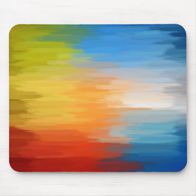 Abstract Painting | Dynamic Colours 17 Mouse Pad (Front)
