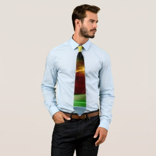 Abstract Painting Dynamic Colours #28 Tie