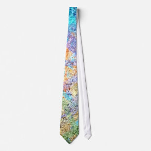 Abstract Painting Dynamic Colours #39 Tie