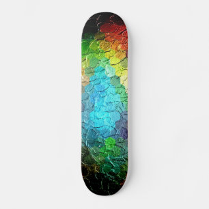 Abstract Painting Dynamic Colours 3 Skateboard