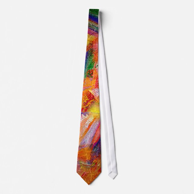 Abstract Painting | Dynamic Colours 4 Tie (Front)