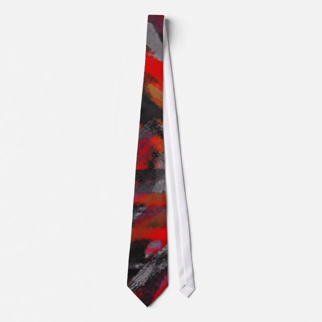 Abstract Painting | Dynamic Colours #8 Tie (Front)