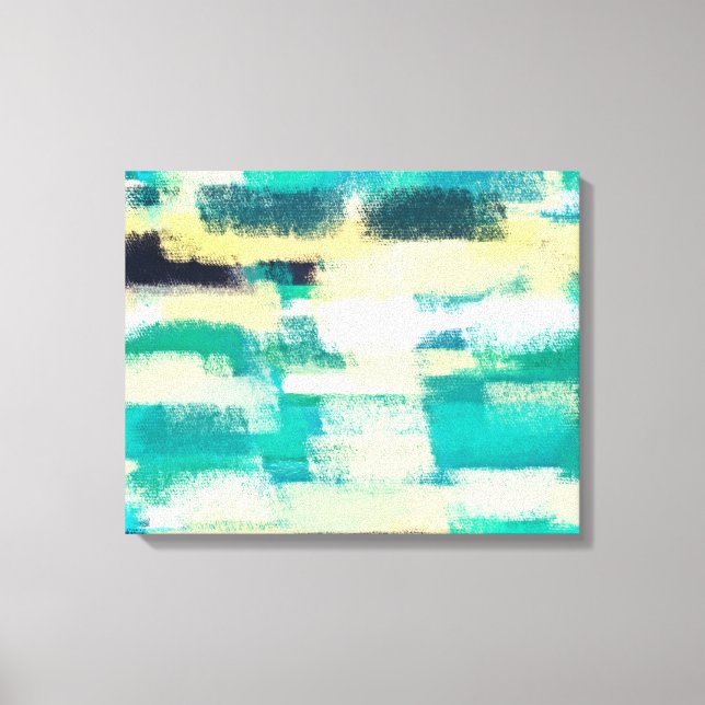 Abstract Painting | Dynamic Colours Canvas Print (Front)