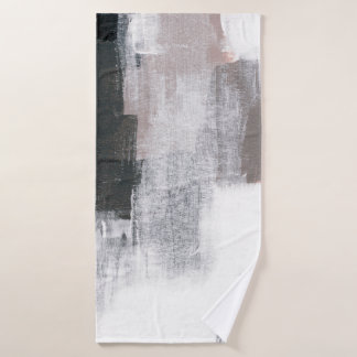 Abstract painting. Hand painted trendy artwork. Na Bath Towel