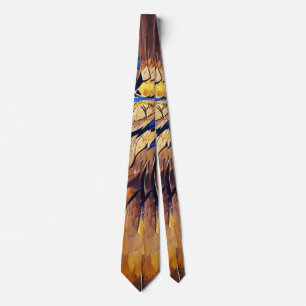 Abstract Painting in Hot Colours Tie