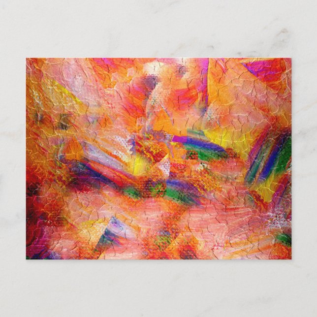 Abstract painting Infinite sunset Postcard (Front)