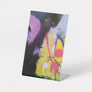 Abstract Painting Jeff Hankamer Artjunkhaus Art Pedestal Sign