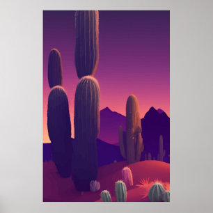 Abstract painting Landscape Poster