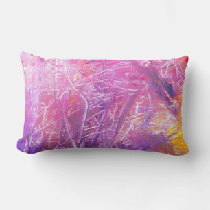 Abstract painting lumbar cushion