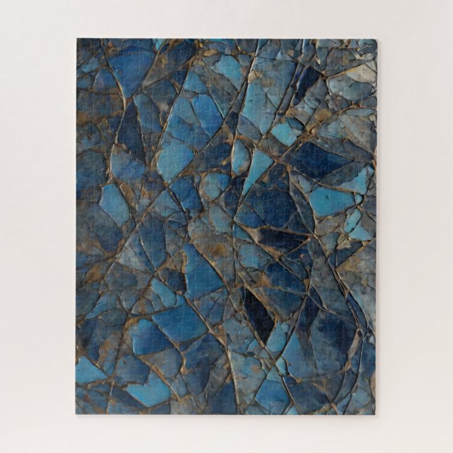 Abstract painting navy jigsaw puzzle (Vertical)