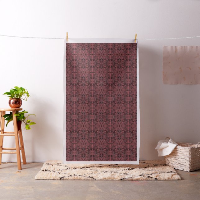 Abstract Painting Of A Magenta Pink Cobweb Fabric (In Situ)