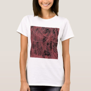 Abstract Painting Of A Magenta Pink Cobweb T-Shirt