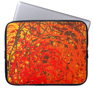 Abstract painting on canvas. Hand made art. Colorf Laptop Sleeve