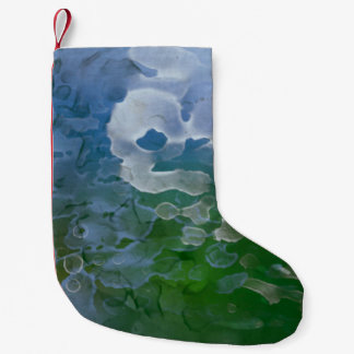 Abstract painting on concrete. 2d illustration. Va Small Christmas Stocking