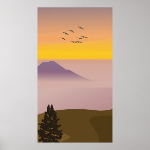 Abstract painting poster