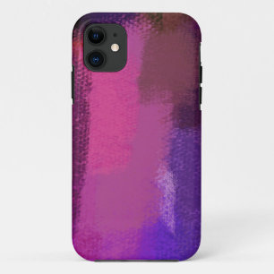 Abstract Painting   Purple Retro Abstract Art 10 iPhone 11 Case