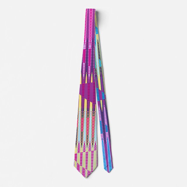 Abstract Painting Rainbow Colours  Tie (Front)