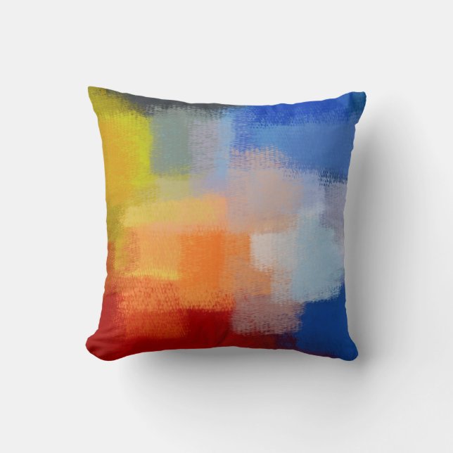Abstract Painting | Retro Abstract Art 2 Cushion (Front)