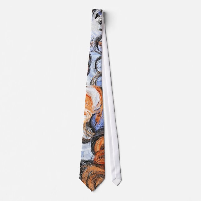 Abstract Painting | Retro Abstract Art 50 Tie (Front)