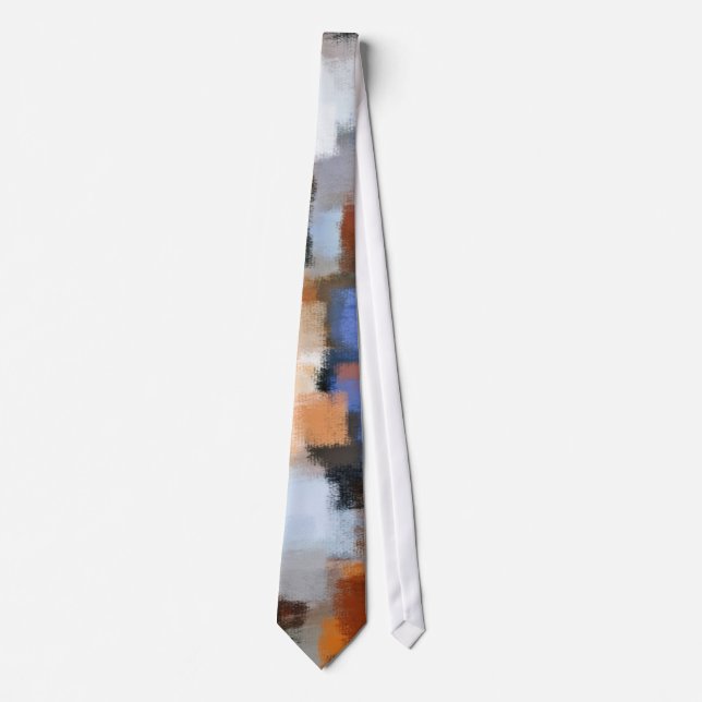 Abstract Painting | Retro Abstract Art 51 Tie (Front)