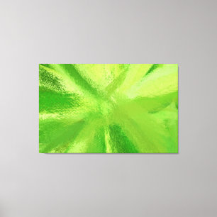 Abstract Painting   Retro Green 21 Canvas Print