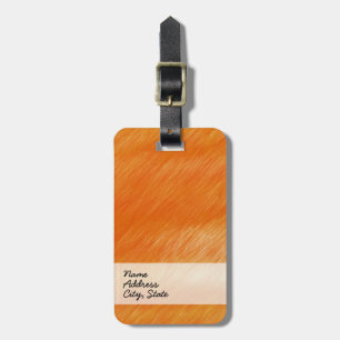 Abstract Painting Retro Orange 6 Luggage Tag