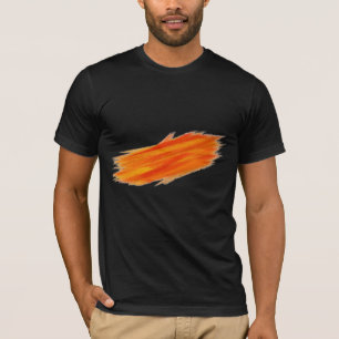 Abstract Painting Retro Orange T-Shirt