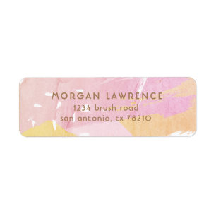 Abstract Painting   Return Address Label