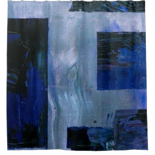 Abstract painting shower curtain