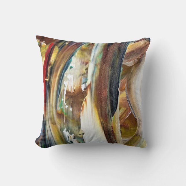Abstract painting signed Kook Art Cushion (Front)
