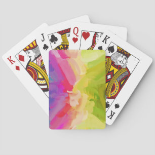 Abstract Painting   Spring Colours Playing Cards