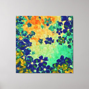 Abstract Painting   Spring Flowers Canvas Print