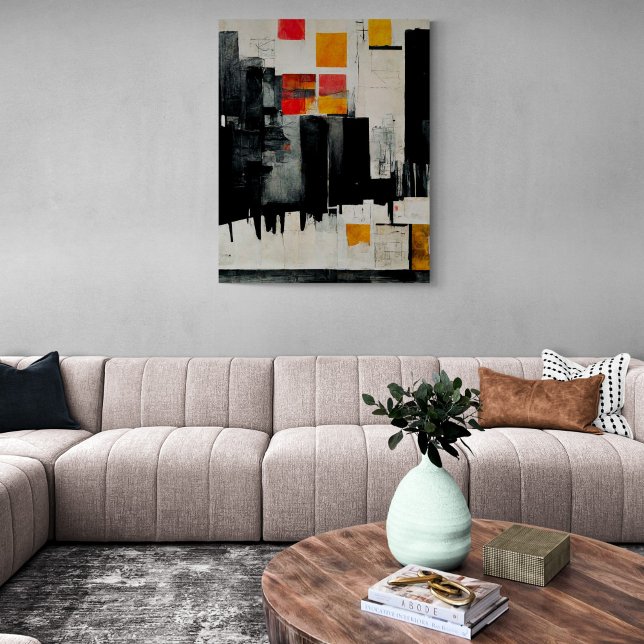 Abstract Painting "The Battle Harbour". Canvas Pri (Creator Uploaded)