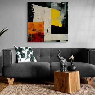 Abstract Painting "Tropical Vibrations". Canvas Print