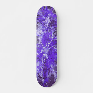 Abstract painting   violet splattergrunge skateboard