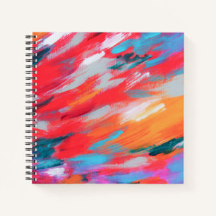 Abstract Palette Acrylic Artwork   Notebook