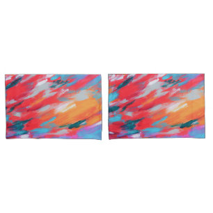 Abstract Palette Acrylic Artwork Pillowcase