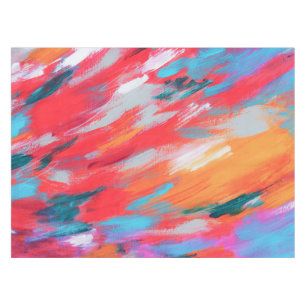 Abstract Palette Acrylic Artwork Tablecloth