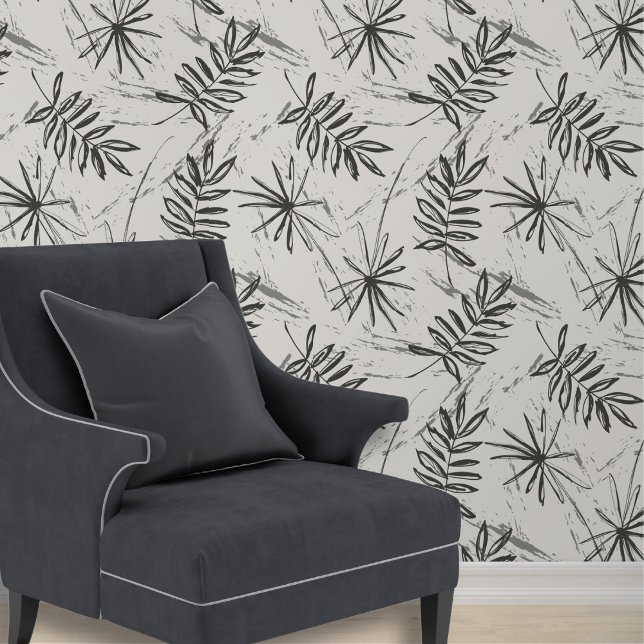 Abstract Palm Leaf Pattern Wallpaper (Creator Uploaded)