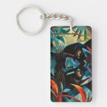 Abstract Panther Acrylic Rectangle Named