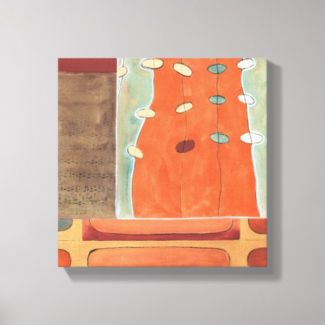 Abstract Parade of Eggs by Erica J Vess Canvas Print (Front)