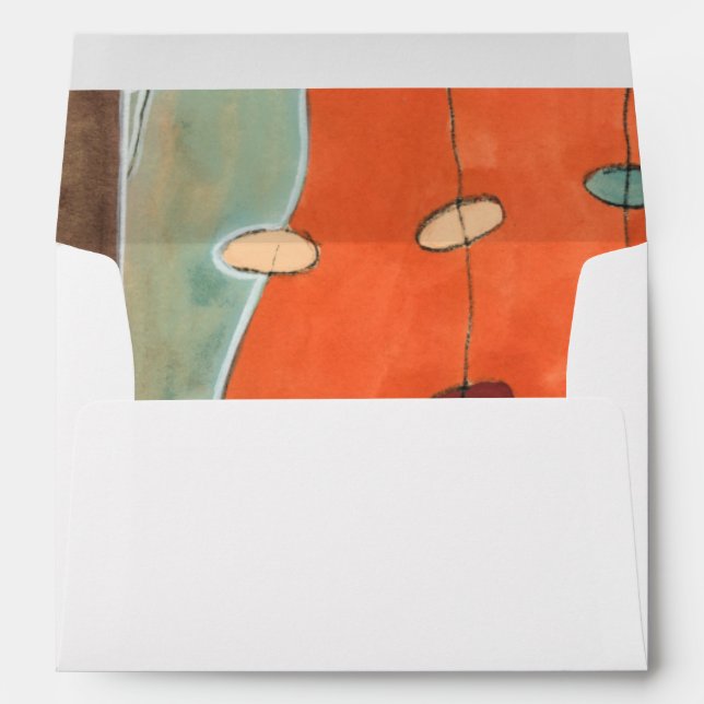 Abstract Parade of Eggs by Erica J Vess Envelope (Back (Bottom))