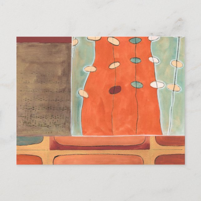Abstract Parade of Eggs by Erica J Vess Postcard (Front)