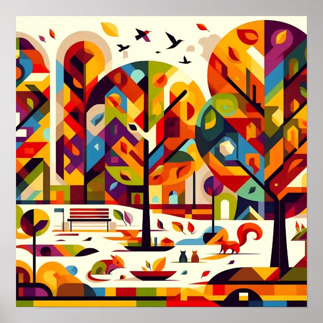 Abstract Park Poster (Front)