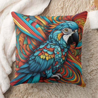 ABSTRACT PARROT CUSHION
