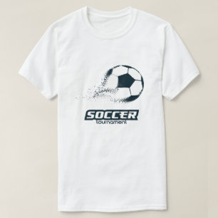 Abstract Particle Soccer Ball Tournament Design T-Shirt